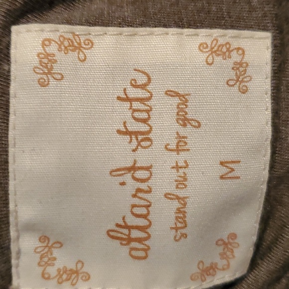 Alter'd State Womens Medium  Brown Wooly Jacket with mock collar - Picture 14 of 16